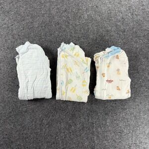 MIlk Berry 3-6M Baby Footie Pajamas Bundle 3 Piece Set Sleepers